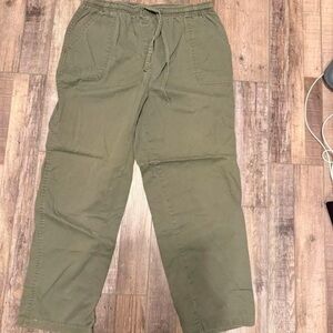 Men's Olive Green Casual Pants
